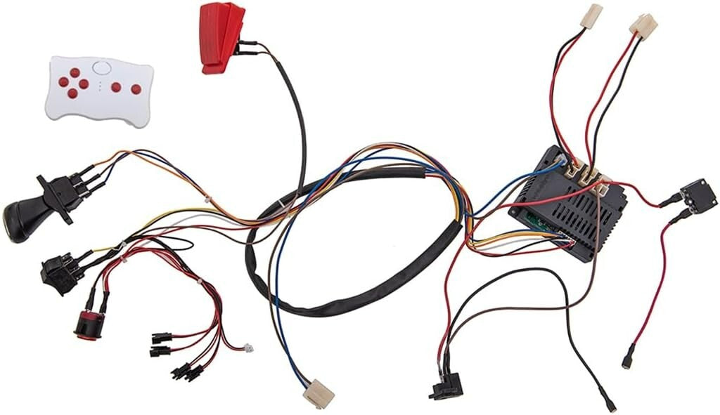 12V Kids Electric Car Accessory Kit with Wires, Switch, Bluetooth Remote DIY Trend Times 0