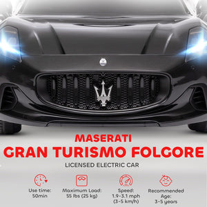 12V Licensed Kids Electric Ride-On Maserati Gran Turismo Car Trend Times 2