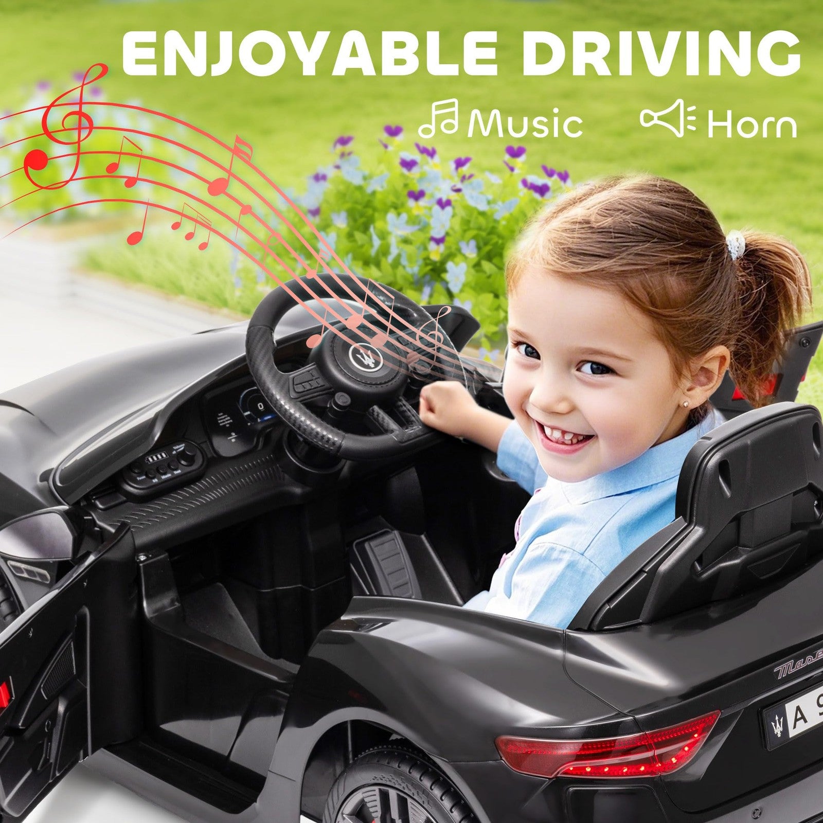 12V Licensed Kids Electric Ride-On Maserati Gran Turismo Car Trend Times 5