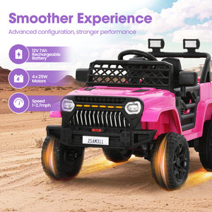 12V Electric Ride-On Car for Kids with 6 Wheels and Parent Remote Control, Ages 3-10 Trend Times 5