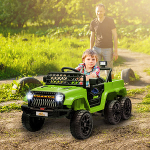 12V Kids Electric Car with 2WD/4WD Switch, Remote Control, Camouflage Design Trend Times 0