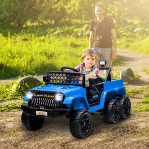 12V Kids Electric Car with 2WD/4WD Switch, Remote Control and Blue Lights Trend Times Variant 0
