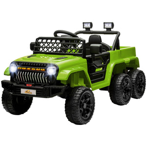 12V Kids Electric Car with Switchable 2WD/4WD and Remote Control Green Trend Times 3