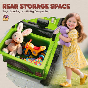 12V Kids Electric Car with Switchable 2WD/4WD and Remote Control Green Trend Times 5