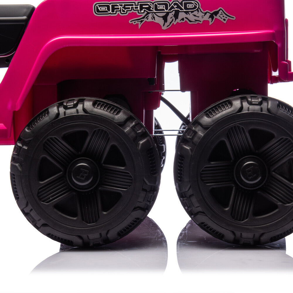 12V Kids Electric Truck Toy with 6 Wheels, LED Lights, Music, and Parent Remote Control Trend Times 14