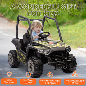 12V Kids Electric Ride-On Car with Parent Remote Control and Spring Suspension Trend Times 9