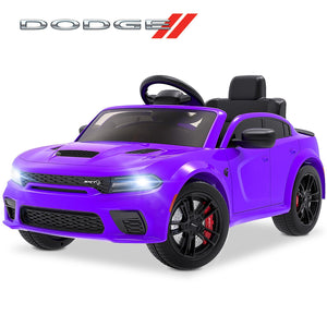 12V Kids Electric Ride-On Car Licensed Dodge Charger with Remote Control Trend Times 0