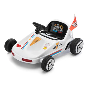12V Kids Electric 4-Wheel Ride-On Go-Kart with Remote Control, Blue, Ages 3-8 Trend Times 1