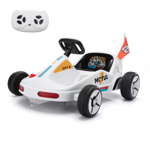 12V Kids Electric 4-Wheel Ride-On Go-Kart with Remote Control, Blue, Ages 3-8 Trend Times Variant 0