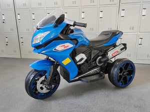 12V Electric Kids Motorcycle 3.5 km/h for Ages 3-6, 43-55 inch, Blue Trend Times 5
