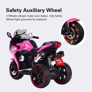 12V Electric Kids Motorcycle Pink 3-6 Years 3.5 km/h Adjustable Size 43-55 Inch Trend Times 4