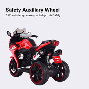 12V Electric Kids Motorcycle Red 3-6 Years 3.5 KM/H 43-55 Inch Trend Times 3