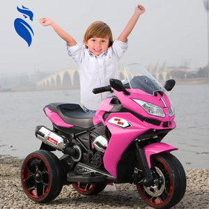 12V Kids Electric 3-Wheel Ride-On Motorcycle Toy with LED Lights for Ages 3-8 Trend Times 3