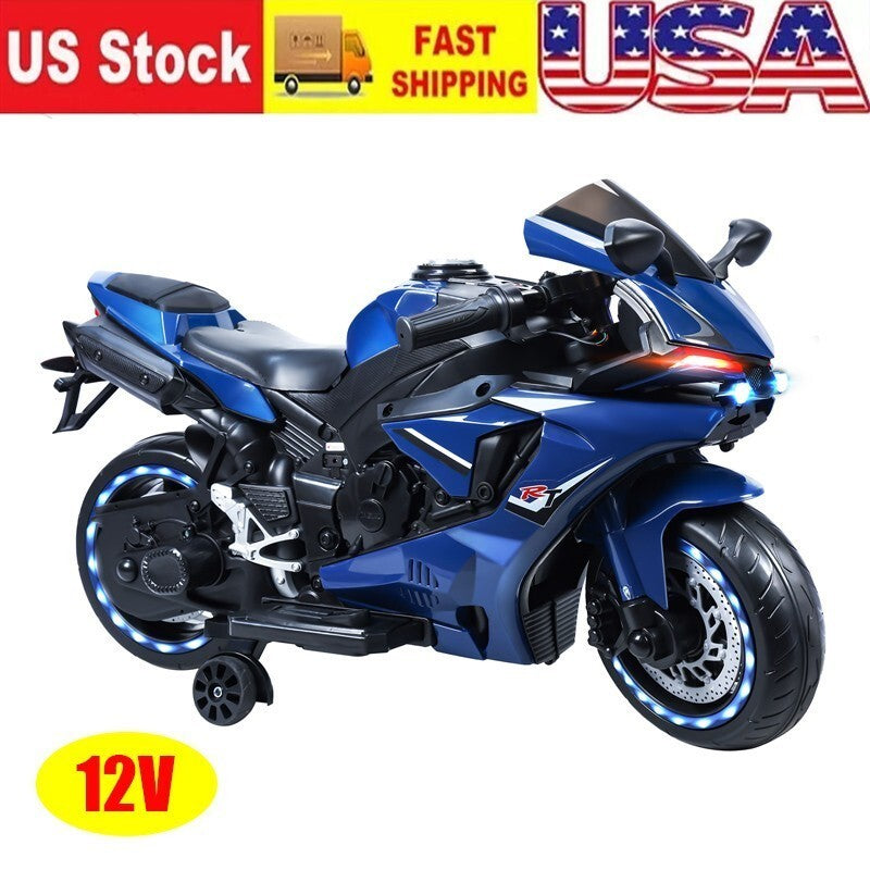 12V Kids Electric Ride-On Dirt Bike Motorcycle with LED Lights 9mph Trend Times 0