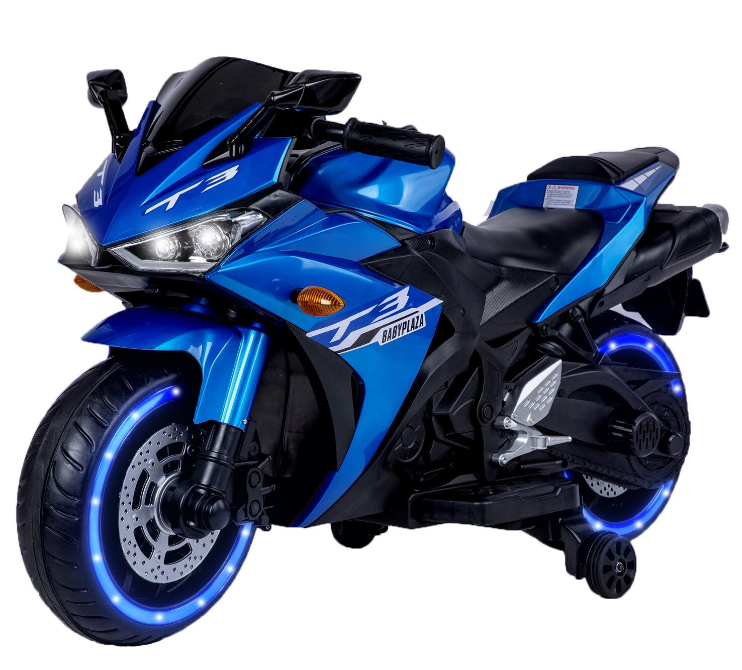 12V Kids Electric Ride-On Dirt Bike Motorcycle with LED Lights and Hand Drive Trend Times 0