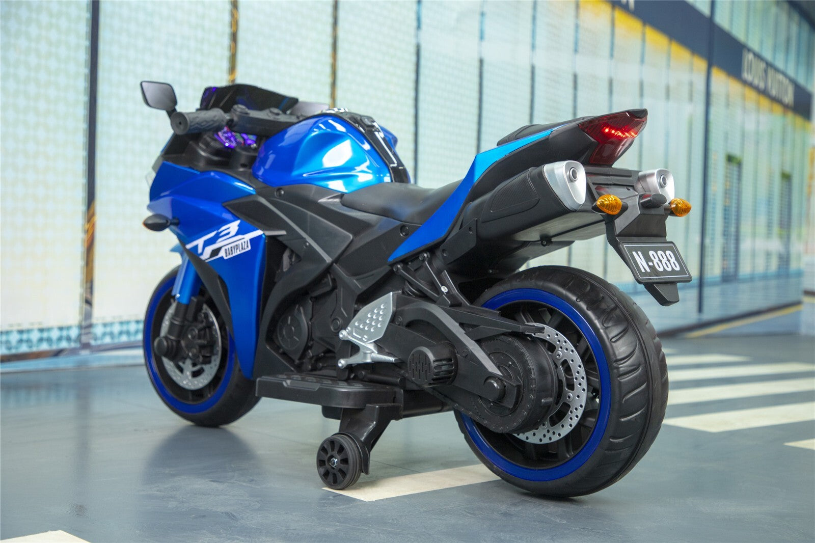12V Kids Electric Ride-On Dirt Bike Motorcycle with LED Lights and Hand Drive Trend Times 6