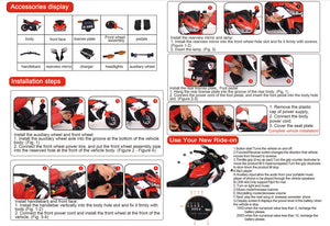 12V Kids Electric Ride-On Dirt Bike Motorcycle with LED Lights and Hand Drive Trend Times 8