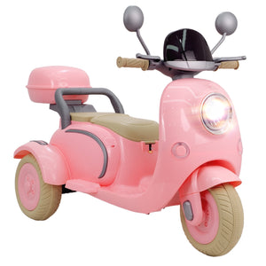 12V Electric Kids 3-Wheeler Ride-On Motorcycle Tricycle 2-Seater with Remote Control Trend Times 6