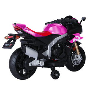 12V Kids Electric Ride-On Motorcycle Toy with Bluetooth Music, Auxiliary Wheels, and LED Lights Trend Times 7