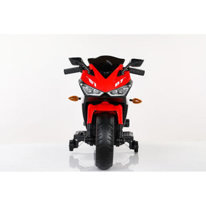 12V Kids Electric Ride-On Motorcycle Toy with Bluetooth Music, Auxiliary Wheels, and LED Lights Trend Times 5