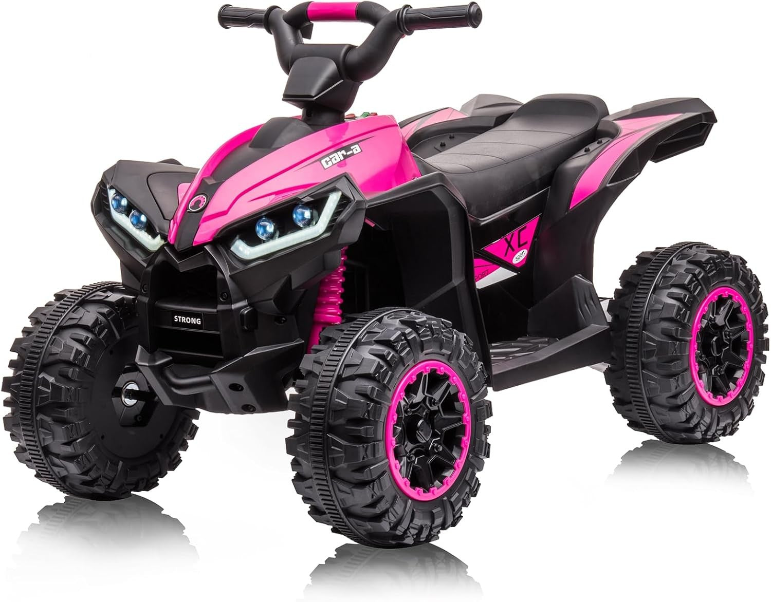12V Kids Electric Ride-On ATV Quad 4-Wheeler Toy with Music and LED Lights Trend Times 2