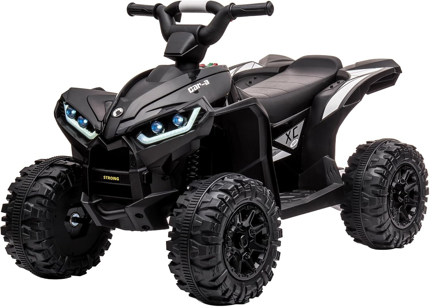 12V Kids Electric Ride-On ATV Quad 4-Wheeler Toy with Music and LED Lights Trend Times 3