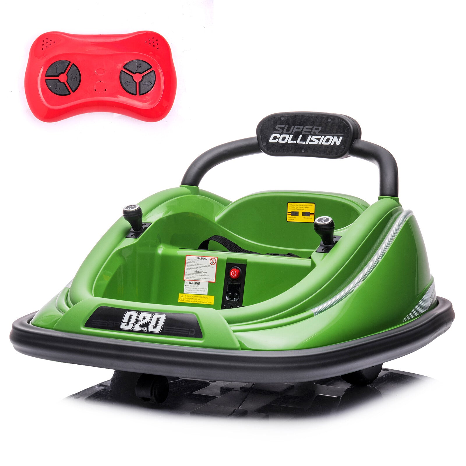 12V Kids Electric Ride-On Bumper Car with 360° Spin, LED Lights, and Remote Control Trend Times 11