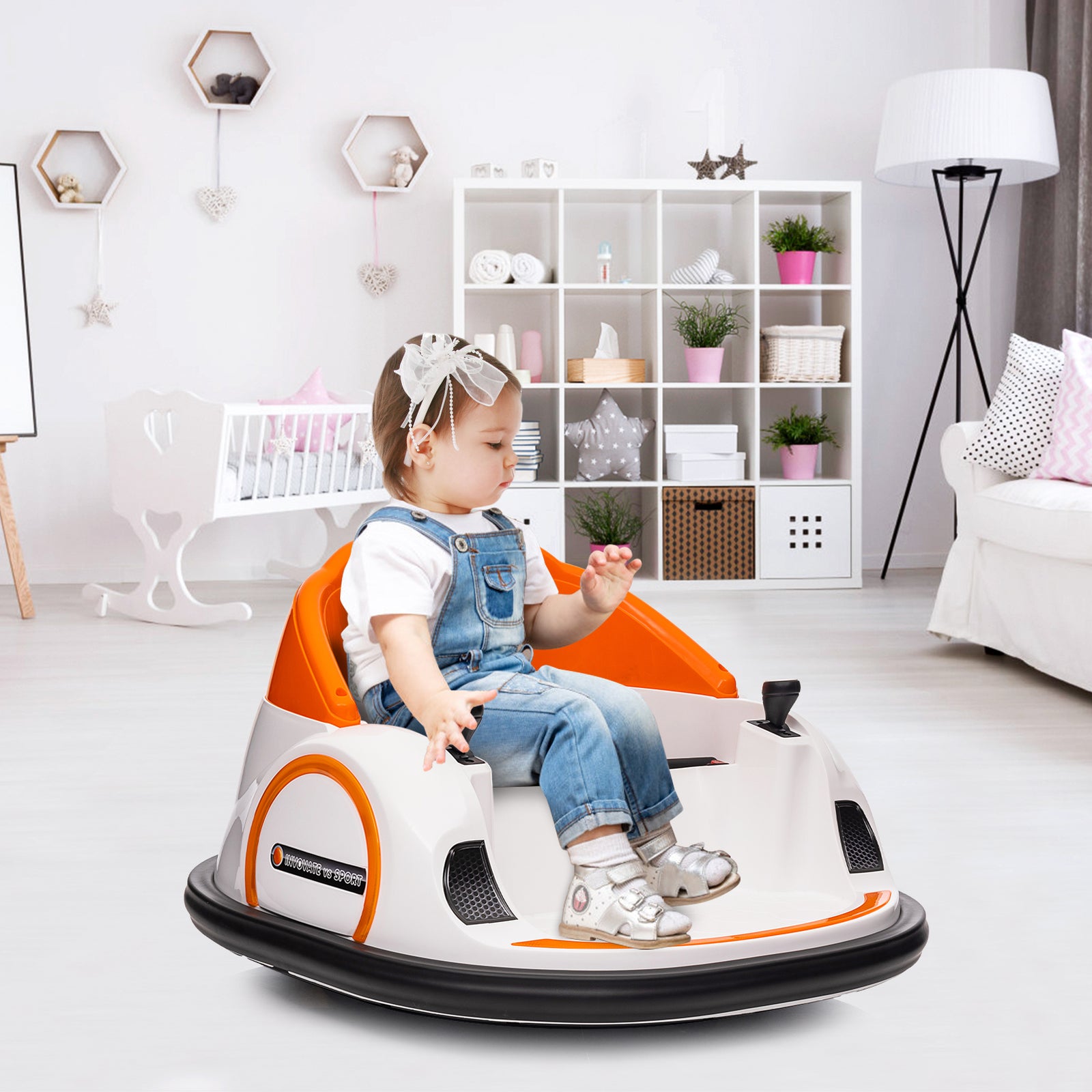 12V Electric Ride-On Bumper Car for Kids and Toddlers with Remote Control Trend Times 13