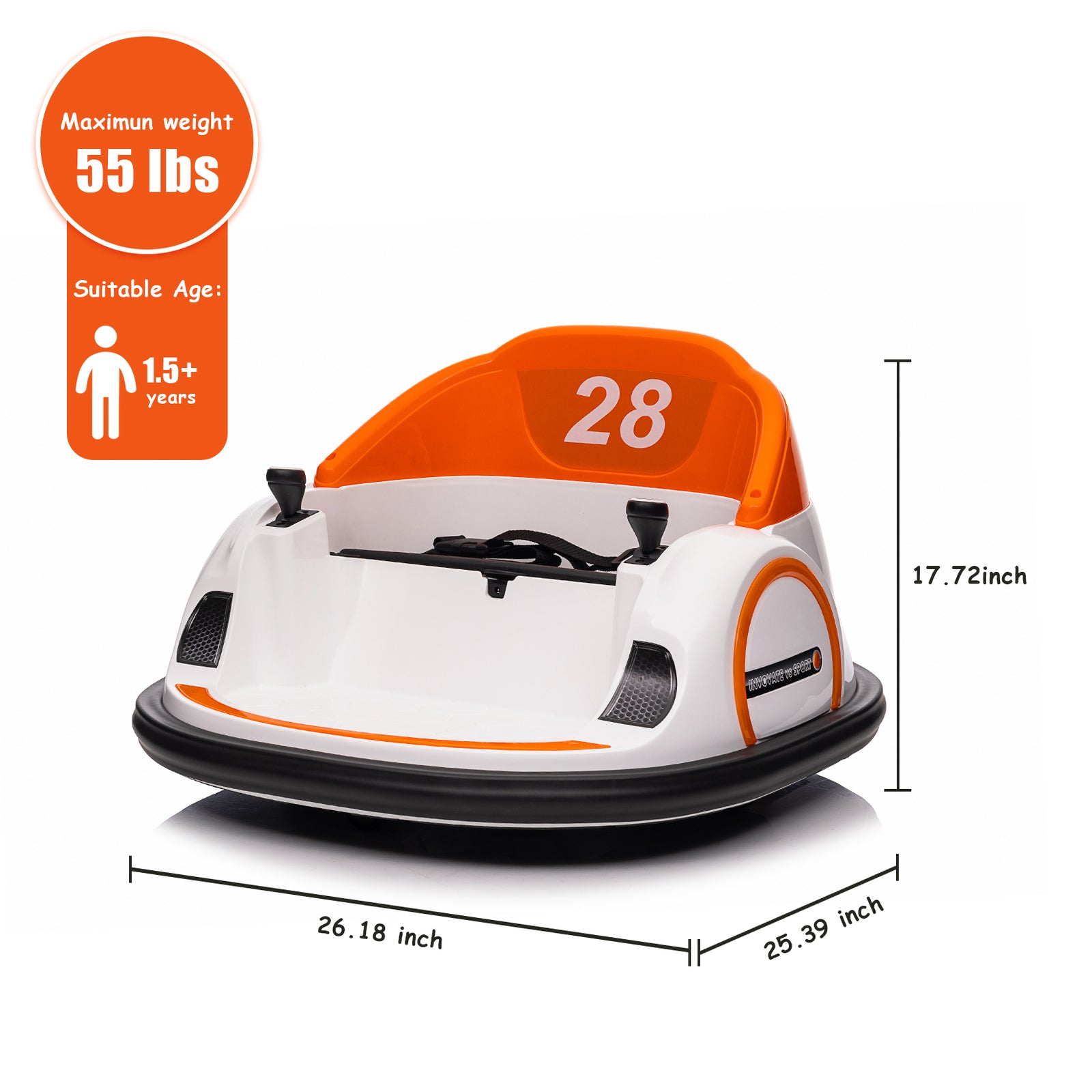12V Electric Ride-On Bumper Car for Kids and Toddlers with Remote Control Trend Times 9