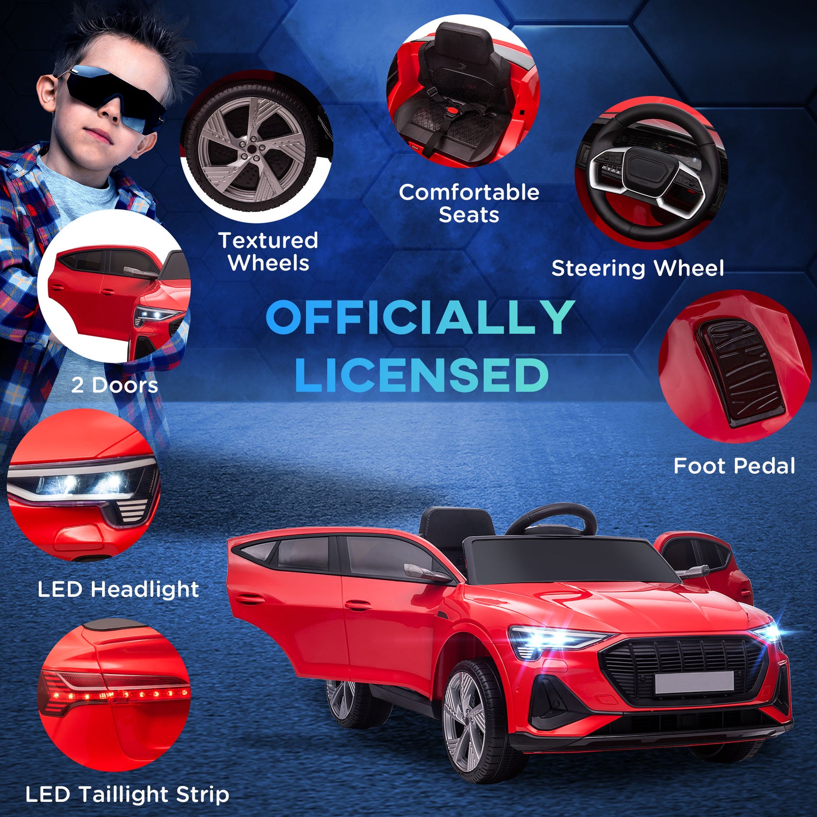 12V Battery-Powered Kids Electric Ride-On Car with Remote Control and MP3 Player Trend Times 7