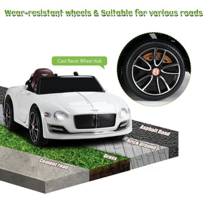 12V Kids Electric Ride-On Car Licensed Bentley with 4 Wheels, LED Lights, and Parent Remote Control Trend Times 5