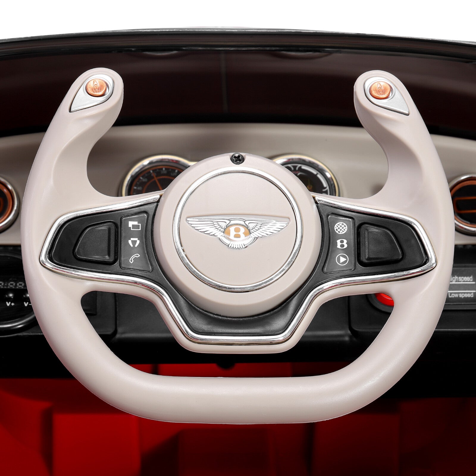 12V Kids Electric Ride-On Car with Remote Control and LED Lights Bentley Style Toy Trend Times 1