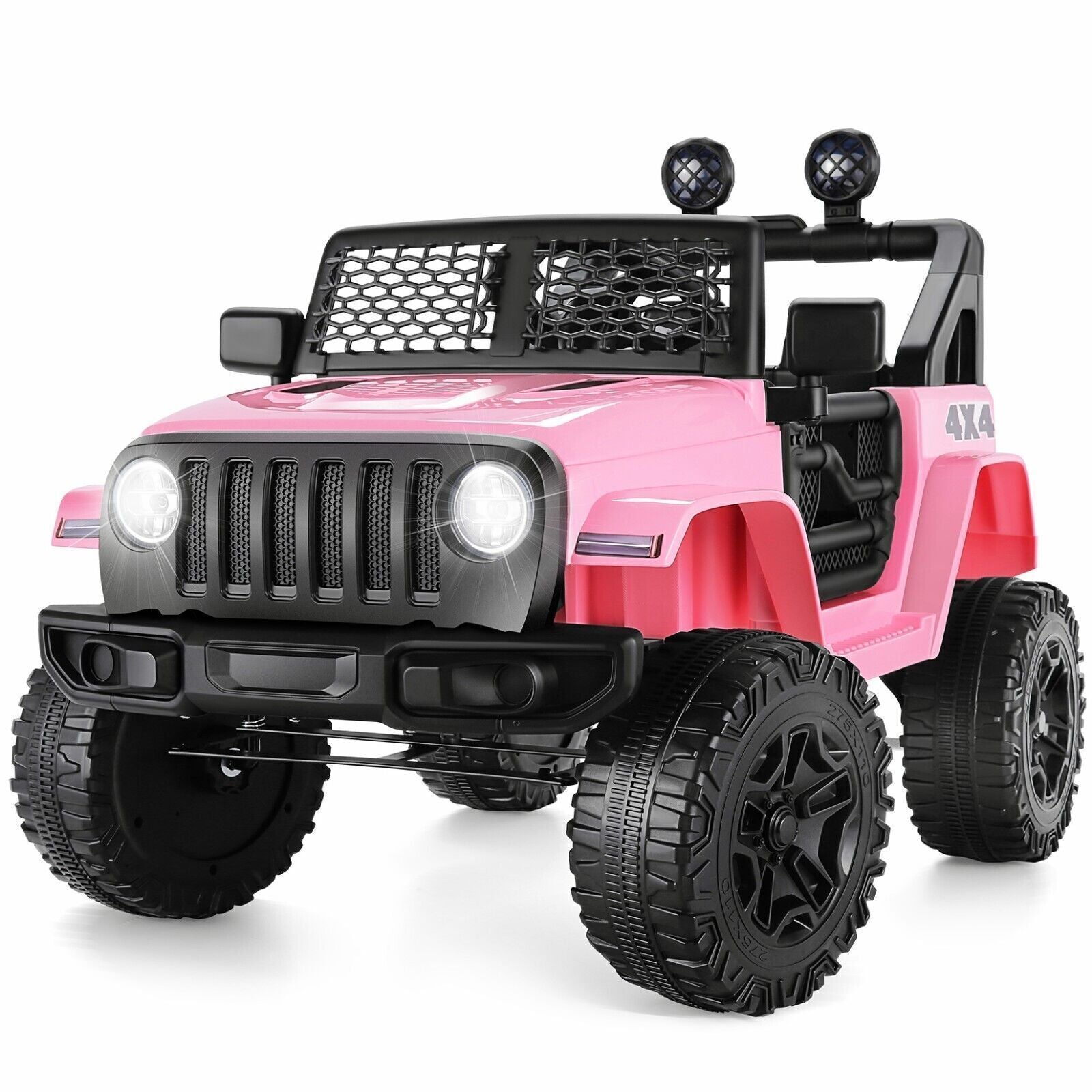 12V Kids Electric Ride-On Jeep Car with Remote Control, 3 Speeds and LED Lights Trend Times 17