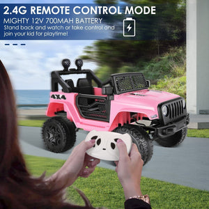 12V Kids Electric Ride-On Jeep Car with Remote Control, 3 Speeds and LED Lights Trend Times 7
