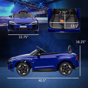 12V Kids Electric Ride-On Car Licensed Audi RS e-tron GT Dark Blue Trend Times 1