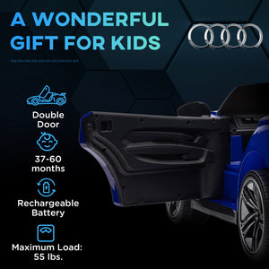 12V Kids Electric Ride-On Car Licensed Audi RS e-tron GT Dark Blue Trend Times 9
