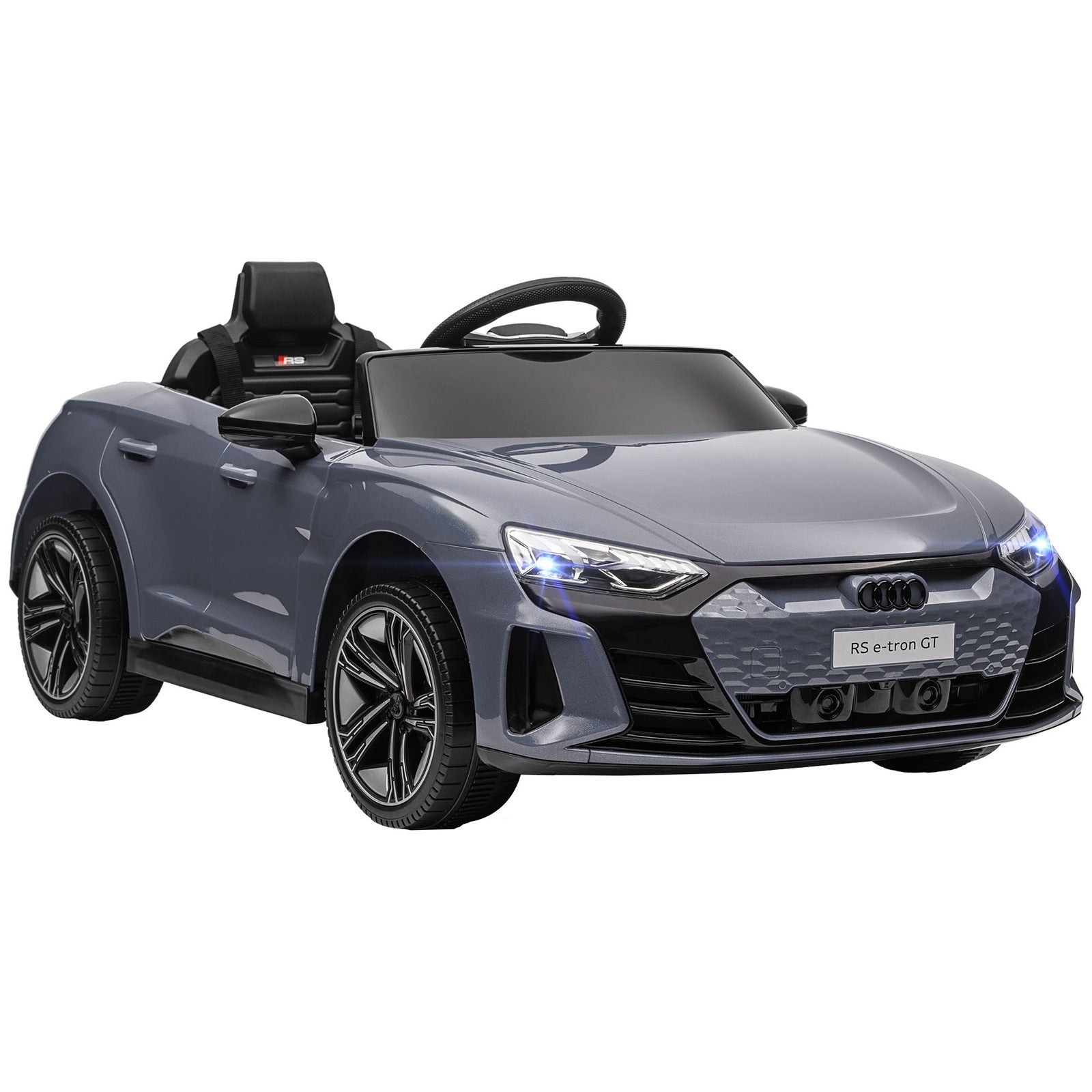 12V Kids Electric Ride-On Car Licensed Audi RS e-tron GT Gray Trend Times 2