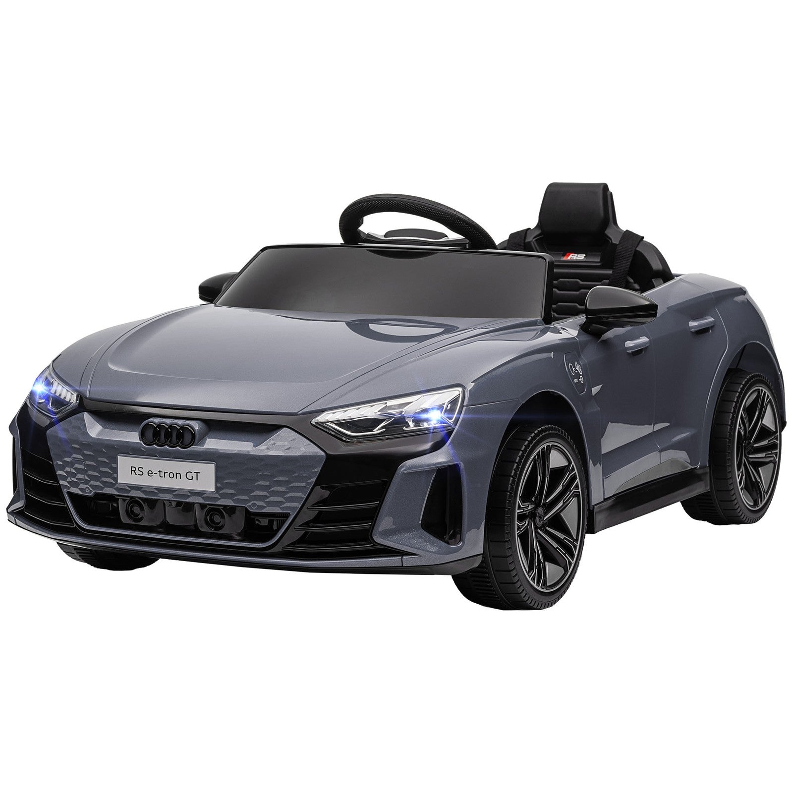 12V Kids Electric Ride-On Car Licensed Audi RS e-tron GT Gray Trend Times 3