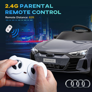 12V Kids Electric Ride-On Car Licensed Audi RS e-tron GT Gray Trend Times 4