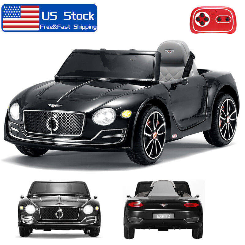 12V Kids Electric Ride-On Car Licensed Bentley Style with Remote Control and LED Lights Trend Times 0