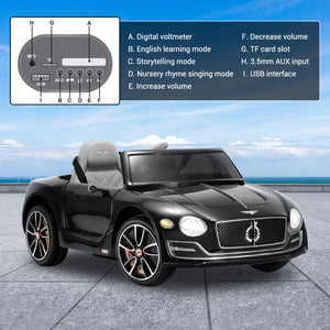 12V Kids Electric Ride-On Car Licensed Bentley Style with Remote Control and LED Lights Trend Times 5