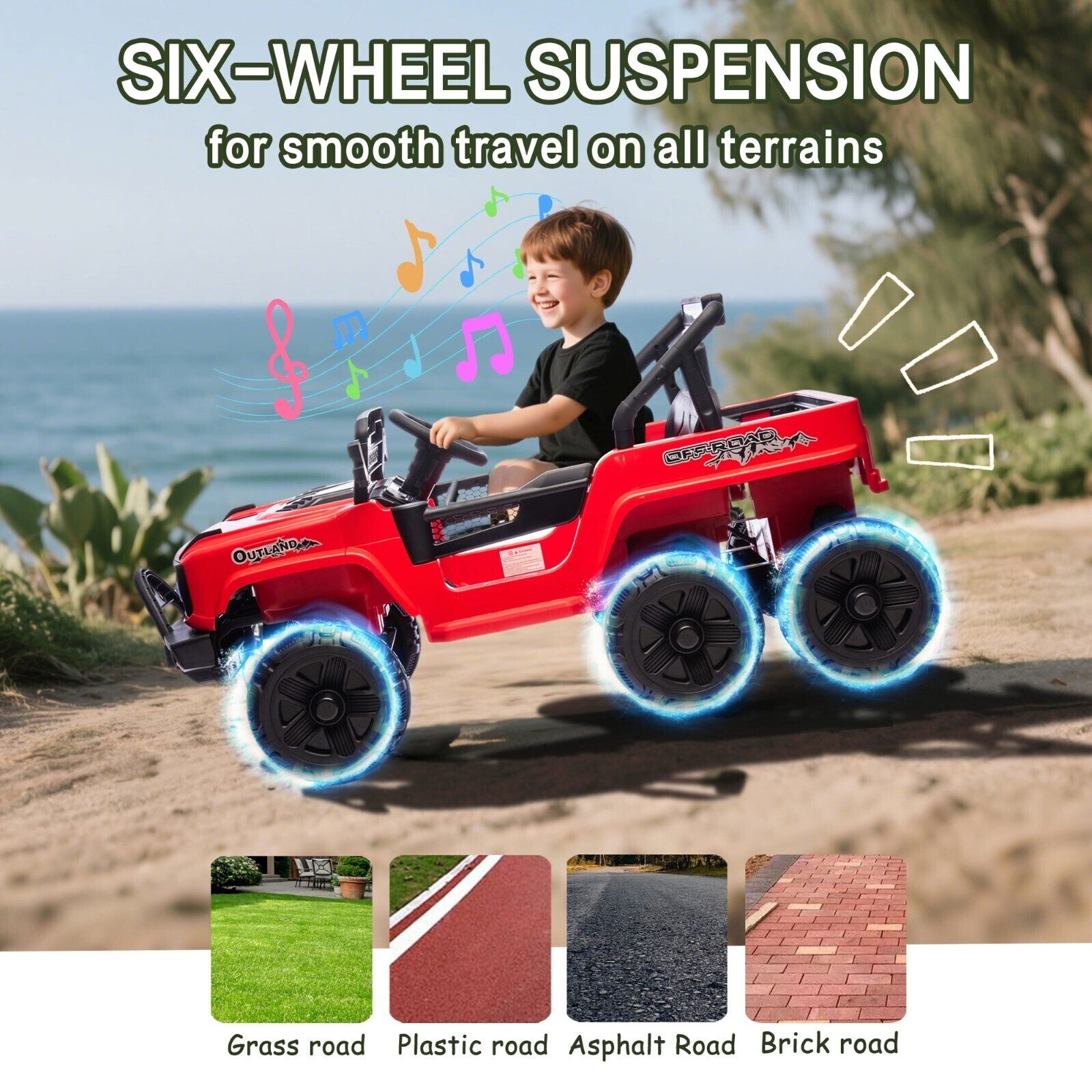 12V Kids Electric Ride-On Jeep Truck with Remote Control and Power Wheels Battery Trend Times 7