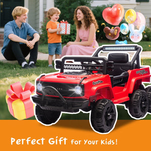12V Kids Electric Ride-On Jeep Truck with Remote Control and Power Wheels Battery Trend Times 8