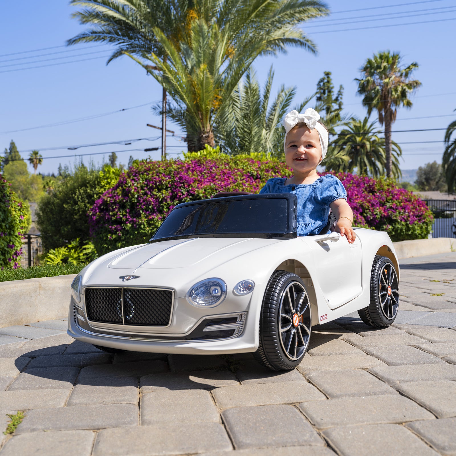 12V Kids Electric Ride-On Car Toy with Remote Control and LED Lights Bentley Style Trend Times 7