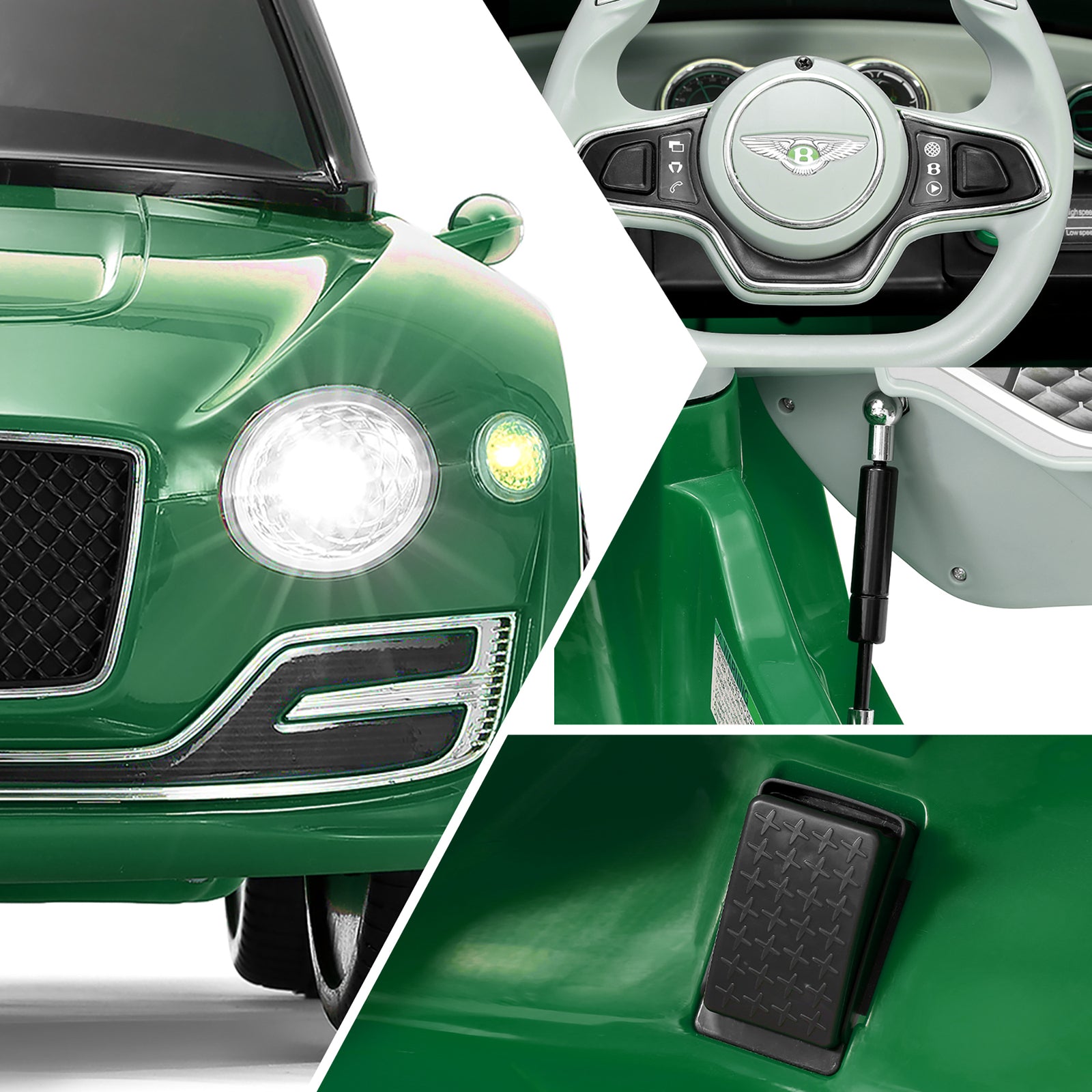 12V Kids Electric Ride-On Car Licensed Bentley Style with Remote Control Trend Times 15