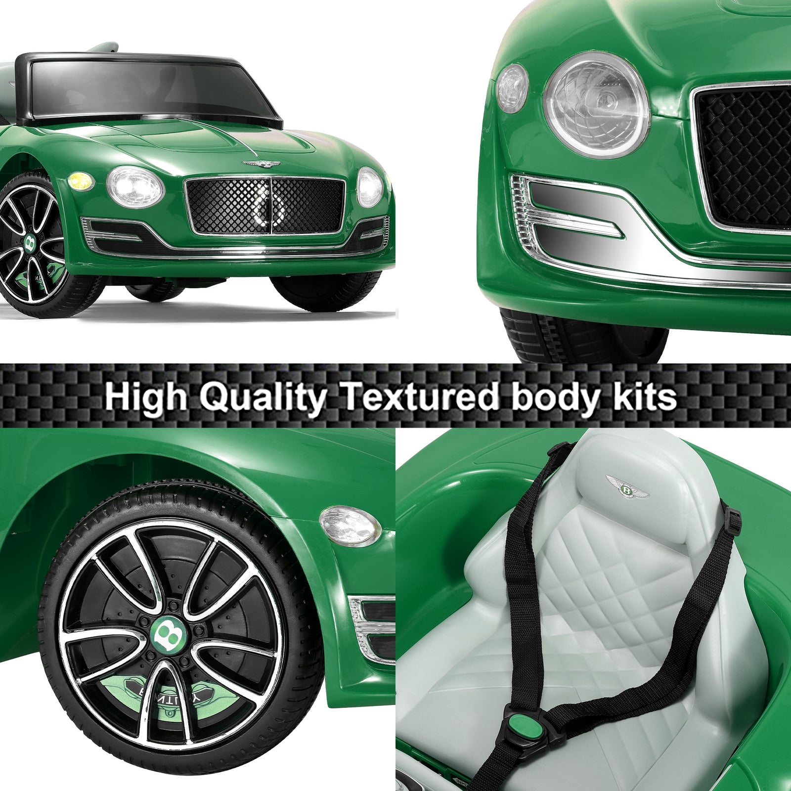 12V Kids Electric Ride-On Car Licensed Bentley Style with Remote Control Trend Times 8