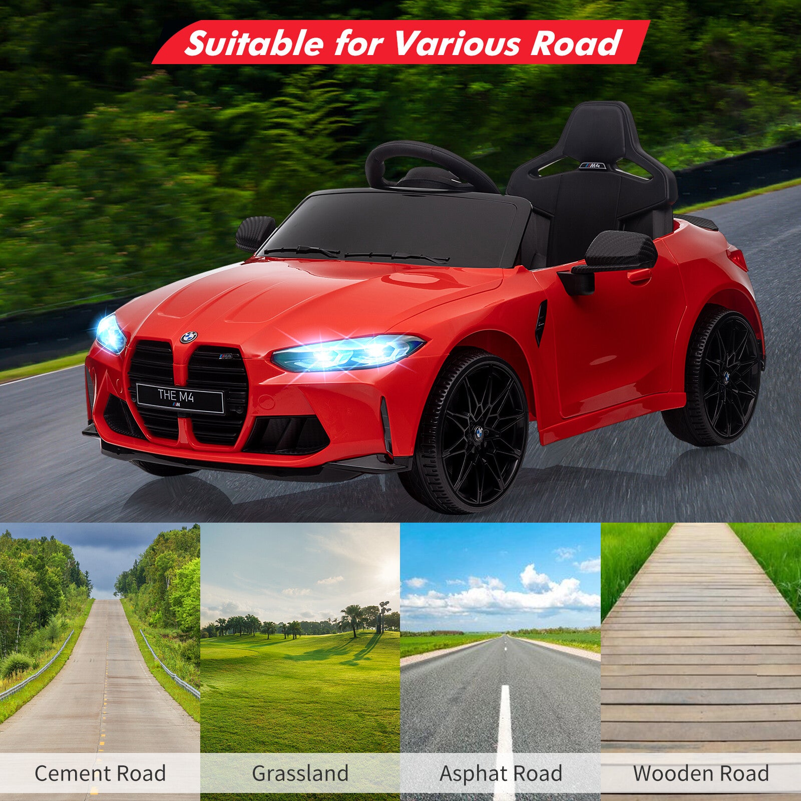 12V Kids Electric Ride-On Sports Car with Remote Control Trend Times 6