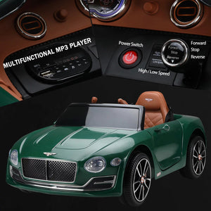 12V Kids Electric Ride-On Car Licensed Bentley Style with Remote Control and LED Lights Trend Times 3