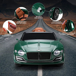 12V Kids Electric Ride-On Car Licensed Bentley Style with Remote Control and LED Lights Trend Times 4