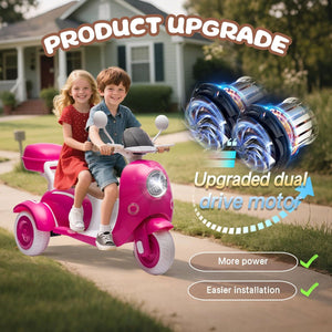 12V Kids Electric Ride-On Tricycle Motorcycle with Bluetooth and LED Lights Trend Times 10